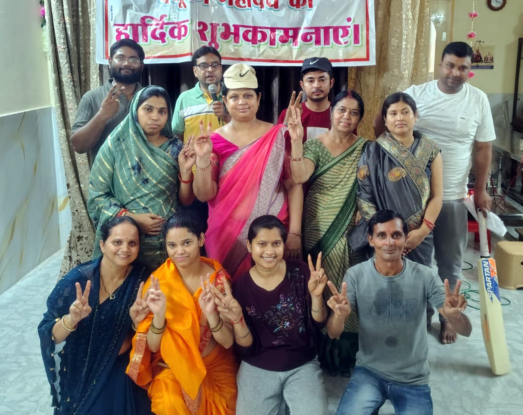 The Parasnath team won the cricket match by five wickets.