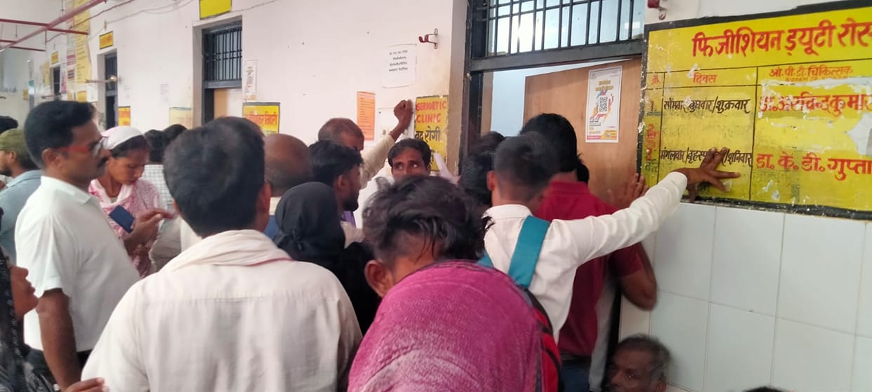 Viral fever cases continue unabated in the OPD.
