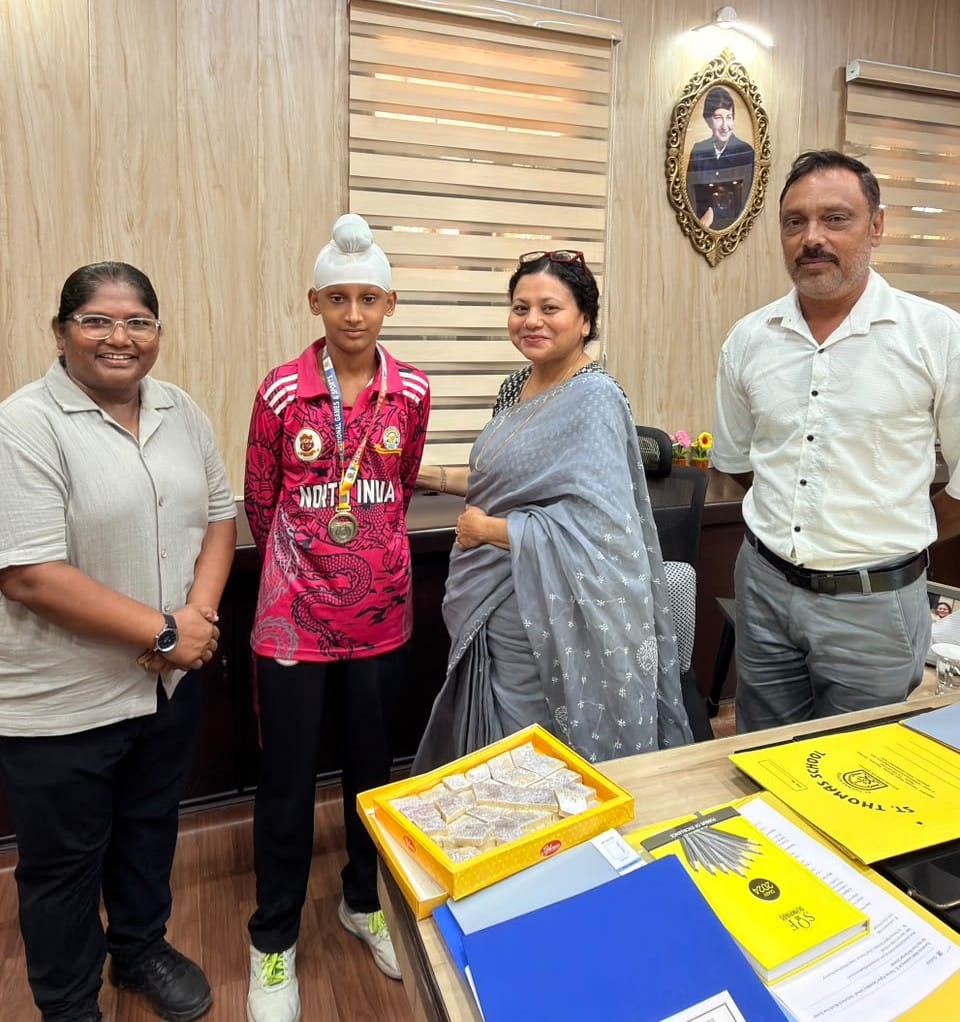 Japji won gold at the national cricket tournament