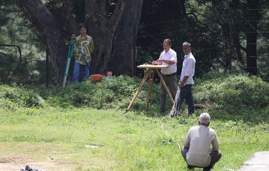 Land measurement for the Dharamshala Sports Hostel has begun.