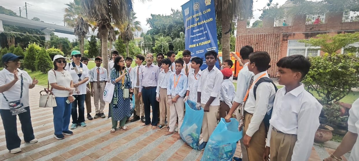 Students pledged to keep the river clean.