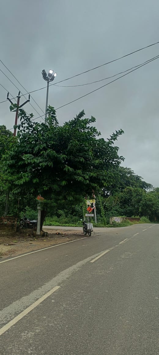 बड़राव ब्लाक के शुक्लौली नहर पर अमिला-लाटघाट मुख्य मार्ग के किनारे लगी मास्टर स्ट्रीट लाइट जो द