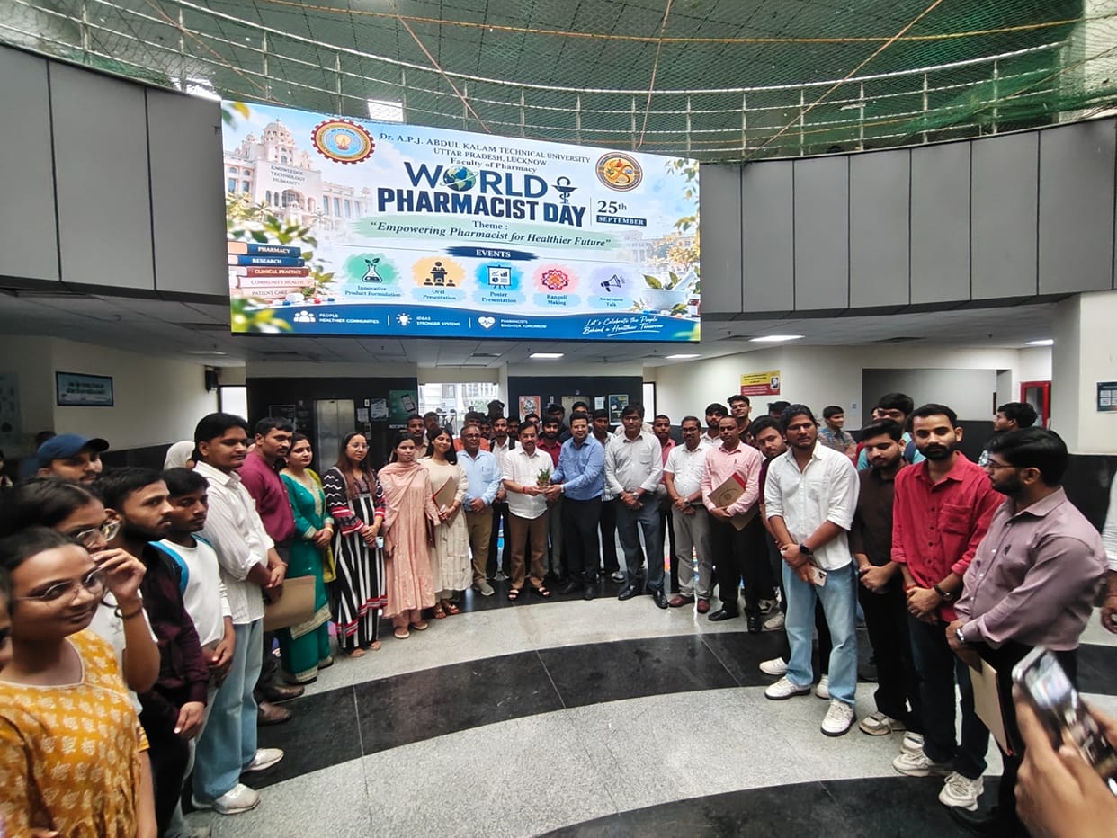 An awareness lecture was also held at AKTU on World Pharmacist Day.