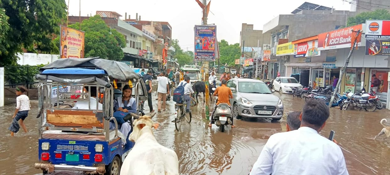 Storm and rain knock out power in 87 villages, including the town of Belatal.