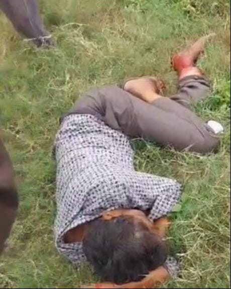 Tractor hits motorcycle; elderly man dies.