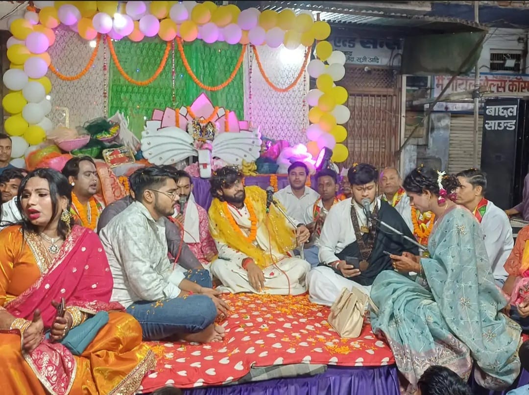 The transgender community celebrated Radha Rani's Chhath festival with great fanfare.