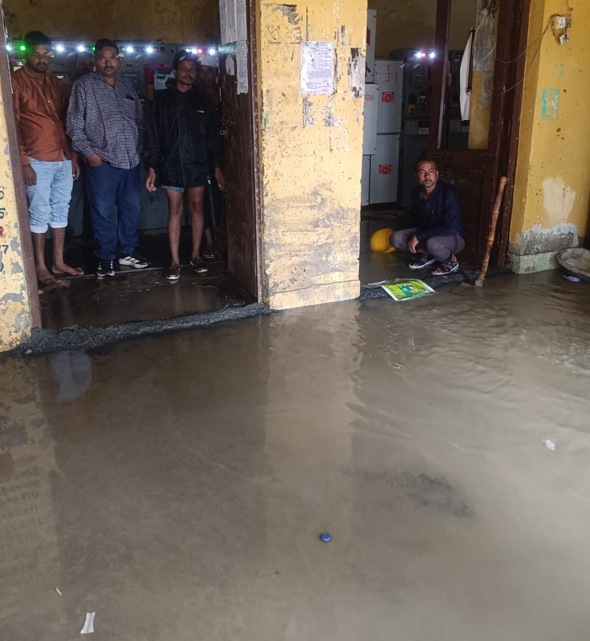 Power network disrupted by rain and strong winds; supply halted for hours.
