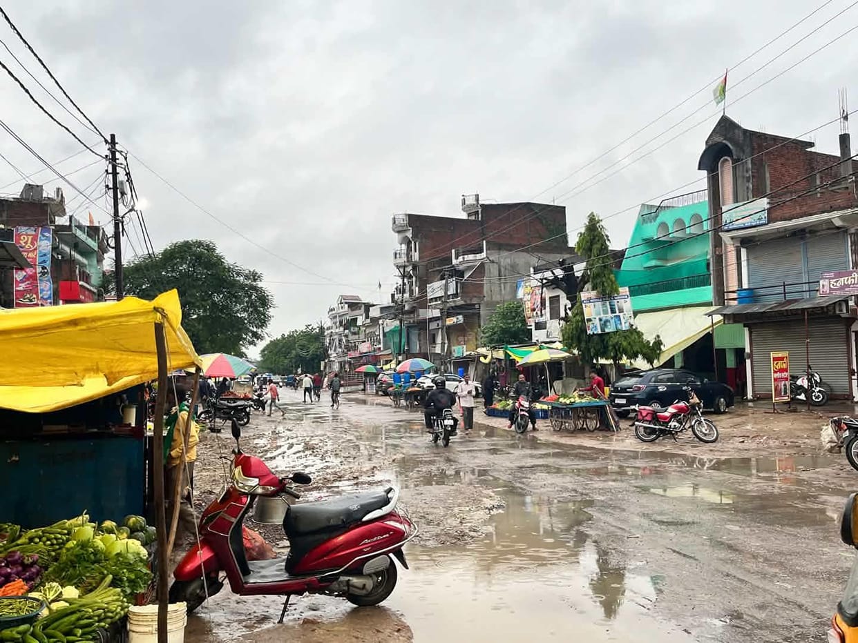 Business affected by continuous rain