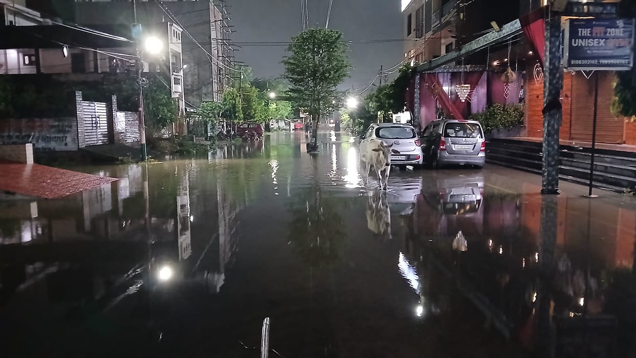 Life is being spent wading through knee-deep water; 700 families across seven neighborhoods are confined to their homes.