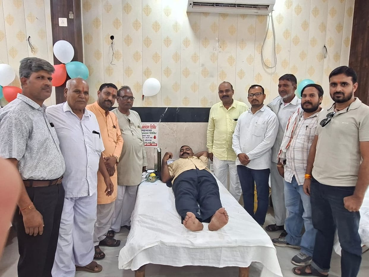 60 units of blood collected at Karni Sena camp.
