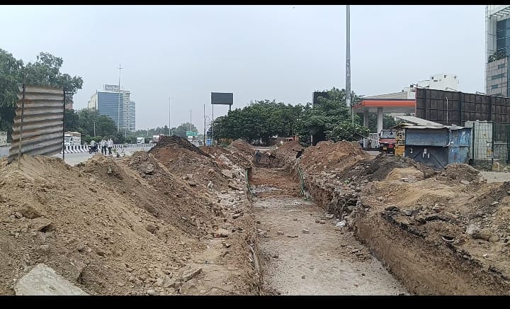 A storm-water drain will be constructed on the dividing road between Sector 17 and 18.