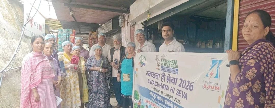 Aprons, caps, and gloves distributed to shopkeepers at the Redi Market in Jhakri