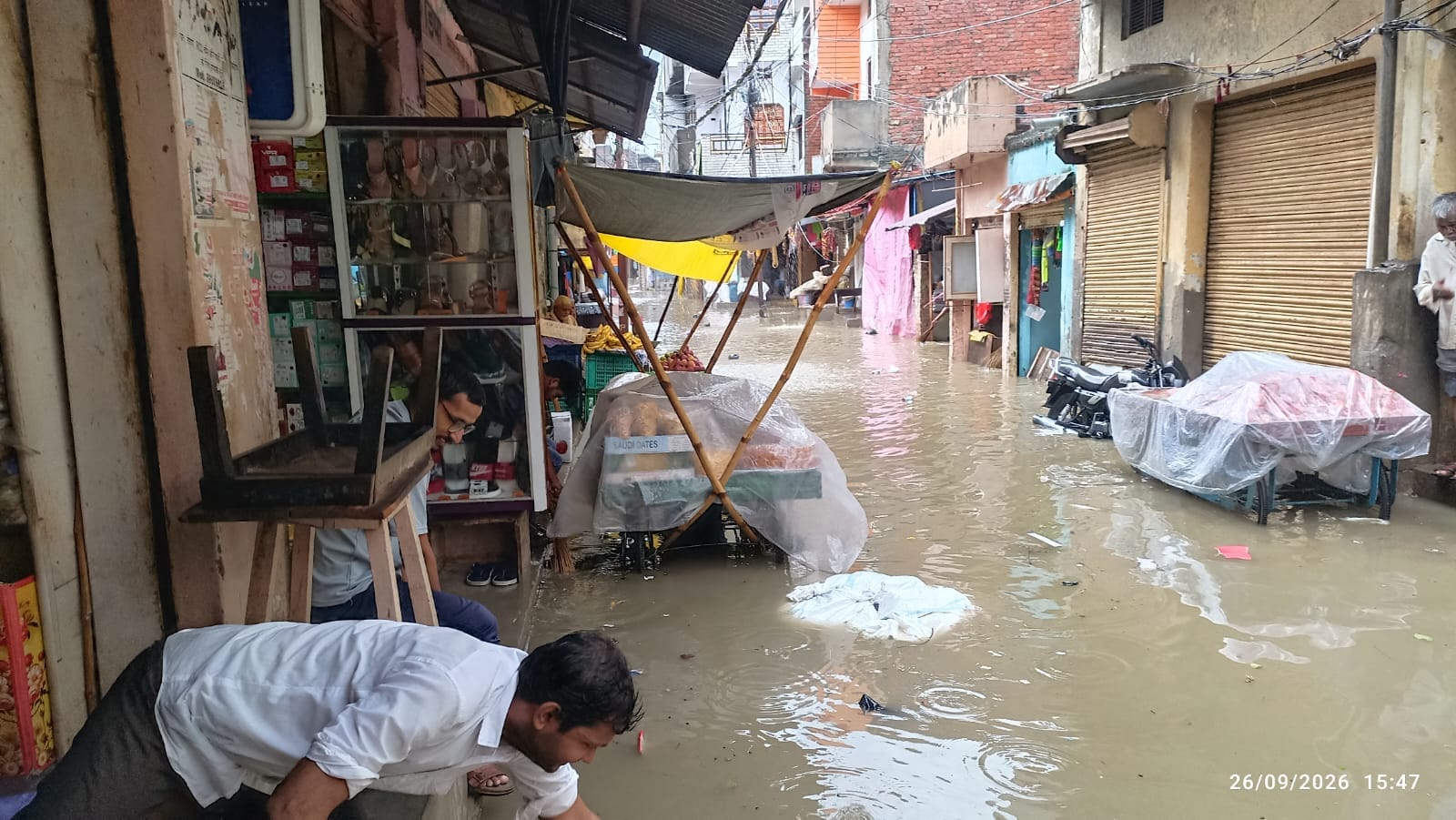 झमाझम बारिशशे बाद  कोपागंज बाजार में हुआ जलजमाव।संवाद