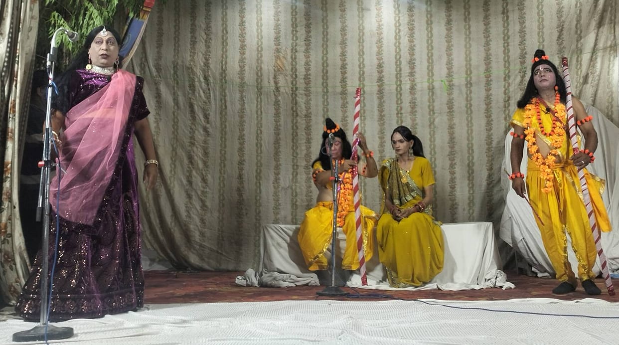 The severing of Shurpanakha's nose and the slaying of Khara and Dushana were enacted during the Ramlila.