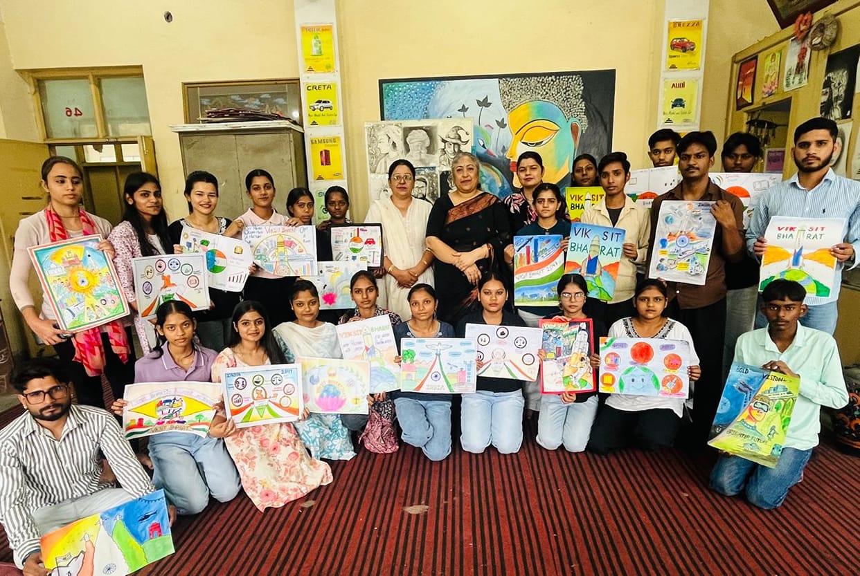 Suhani wins first place in 'Viksit Bharat' poster competition
