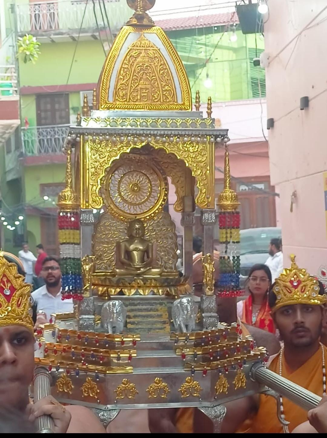सोहना में दशलक्षणी पर्व का हुआ आयोजन। निकाली भव्य शोभा यात्रा।निवासी
