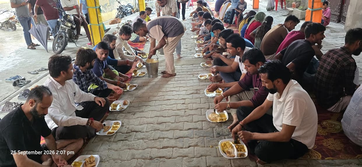 Ganpati Mahotsav concludes with Havan and Bhandara.