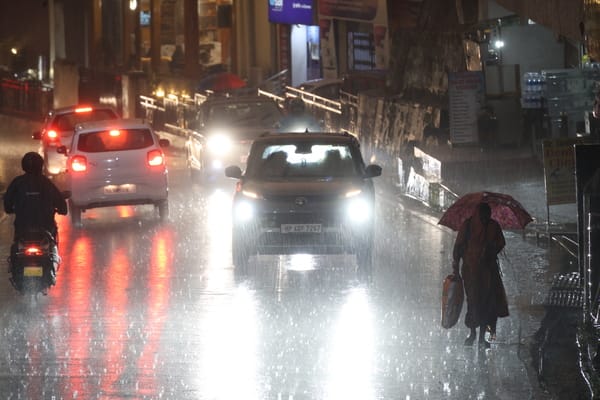 Rain lashed Dharamshala as evening fell; the mercury dropped to 13 degrees, and the chill intensified.