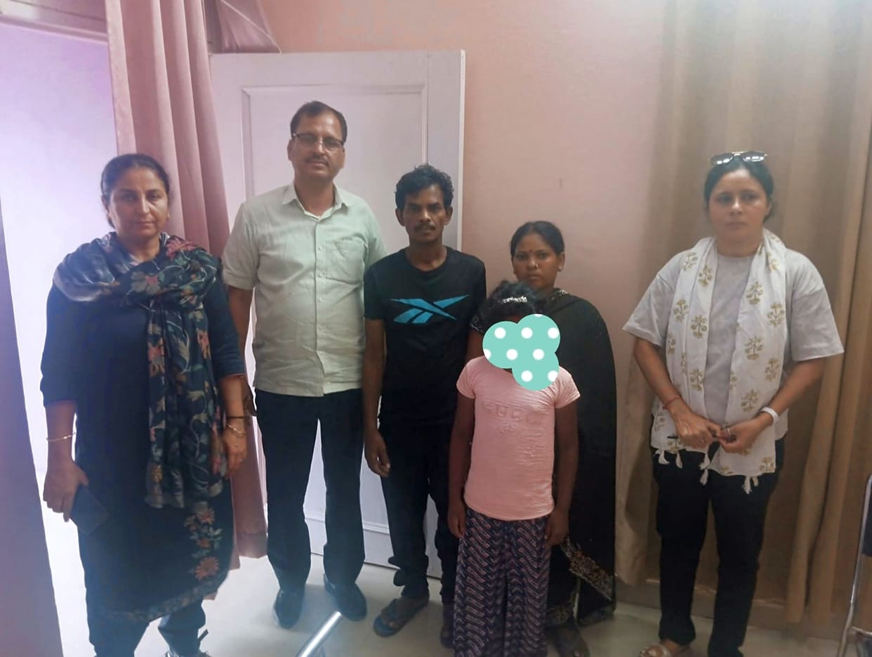 Missing girl found in Jind; reunited with family after counseling.