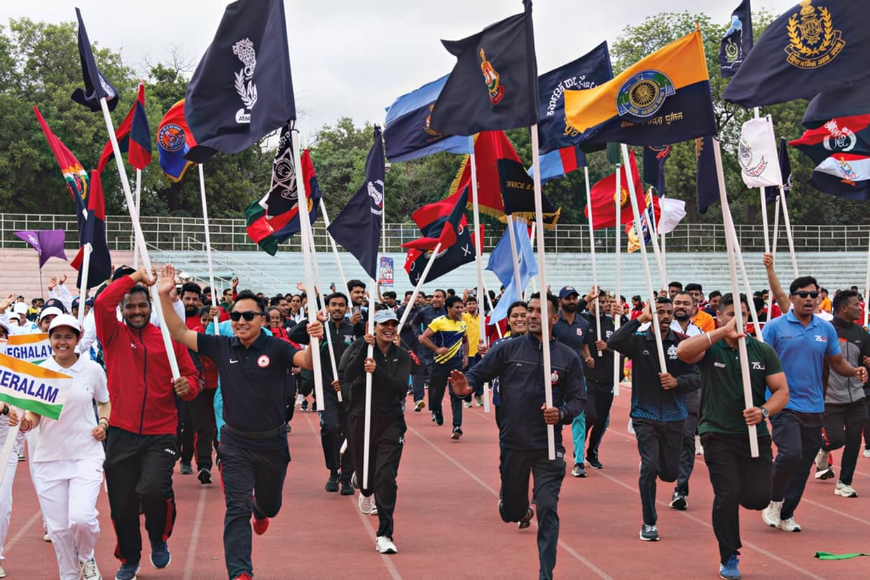 CISF team takes first place, winning 22 gold medals.