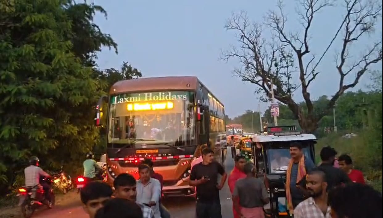Power out for 72 hours; villagers block road in protest.