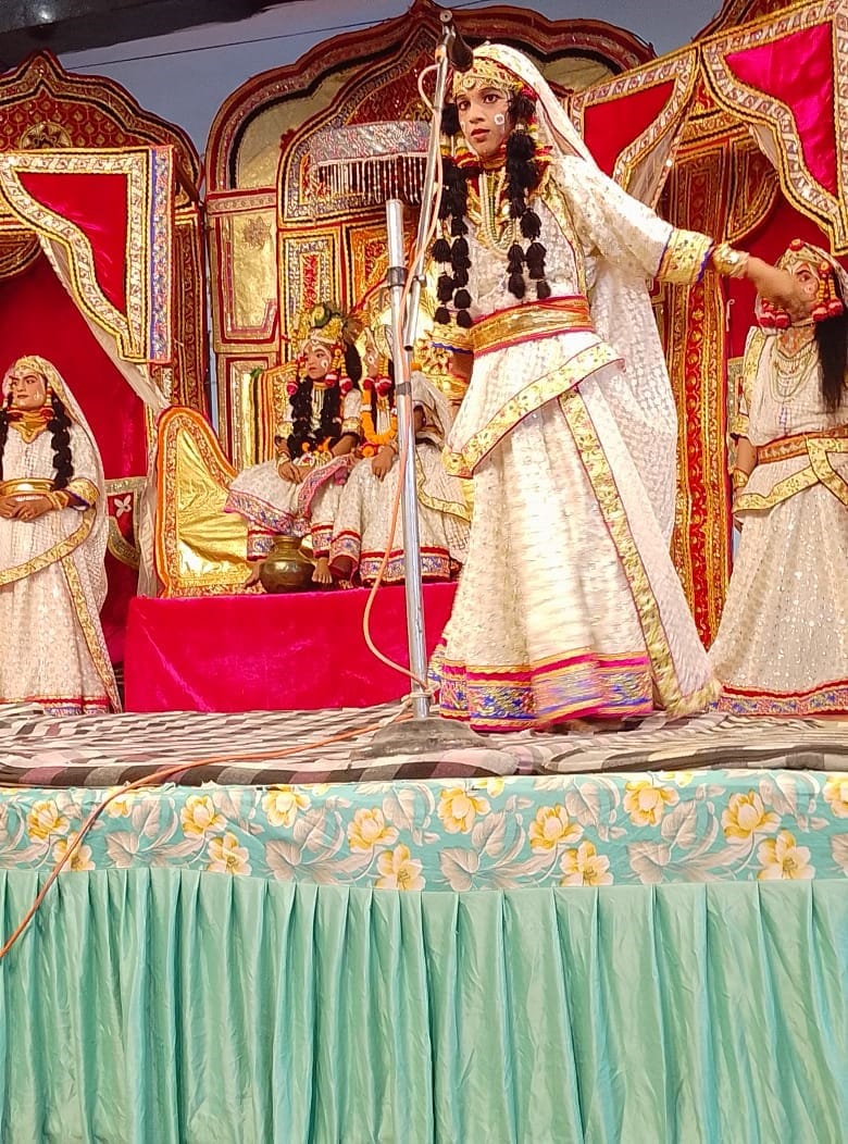 Devotee Mirabai's unwavering devotion to Krishna enacted in 'Raasleela'; audience left spellbound.