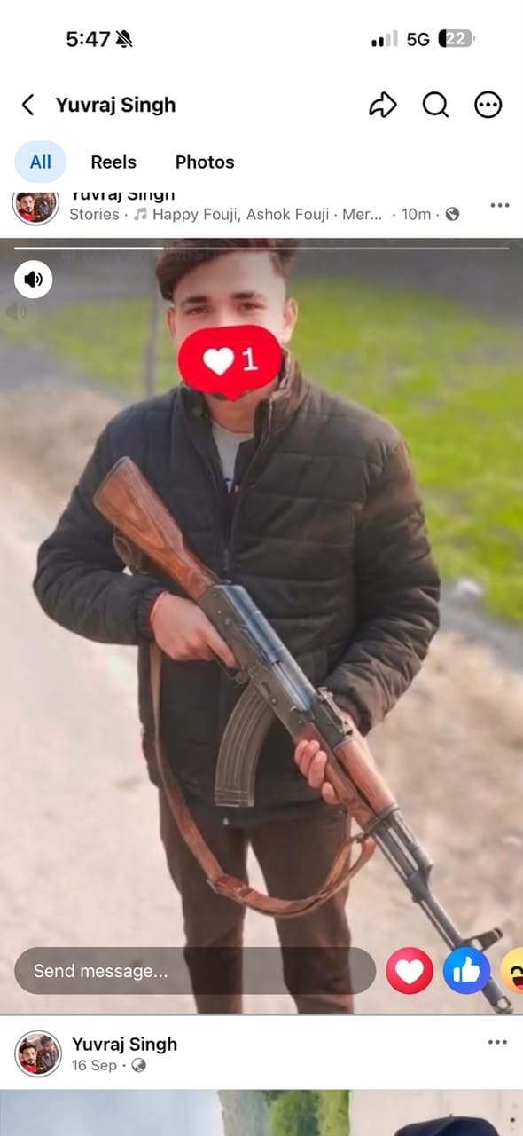 Photo of youth brandishing a weapon goes viral; probe launched