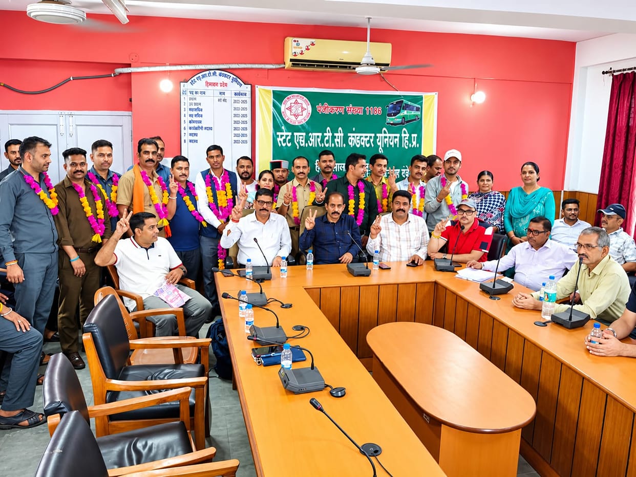 Kuldeep becomes President of the HRTC Conductor Union, Bilaspur.