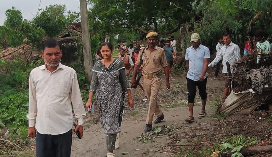 The SDM inspected the affected areas.