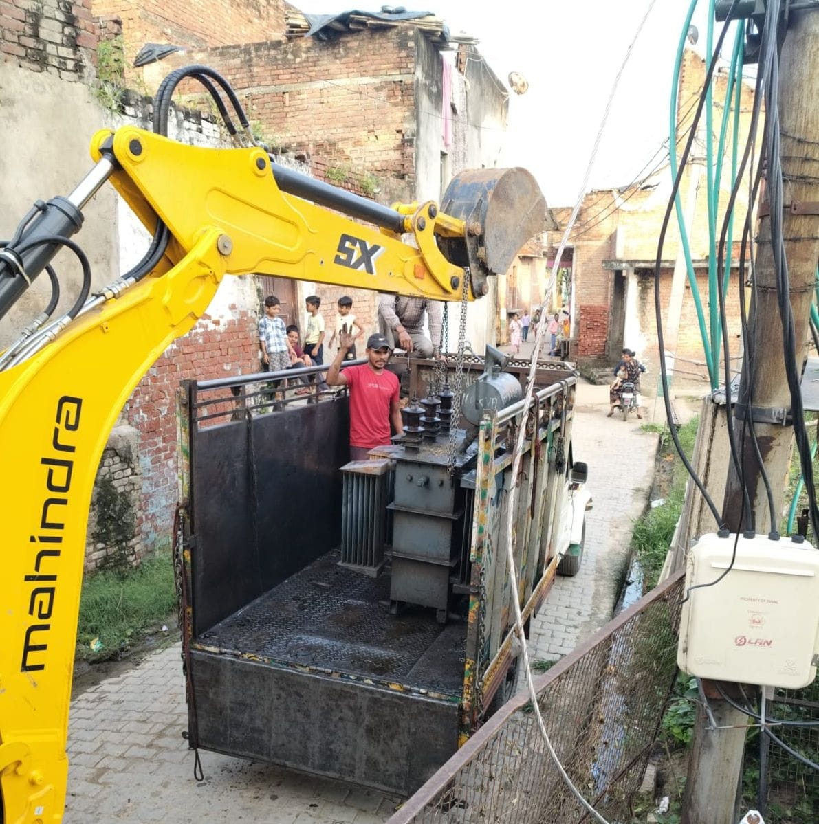 100 poles toppled, 30 transformers damaged due to strong winds and rain.
