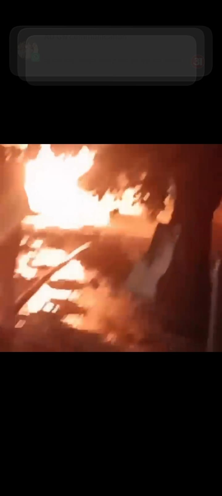 IGL gas pipeline leaks, catches fire