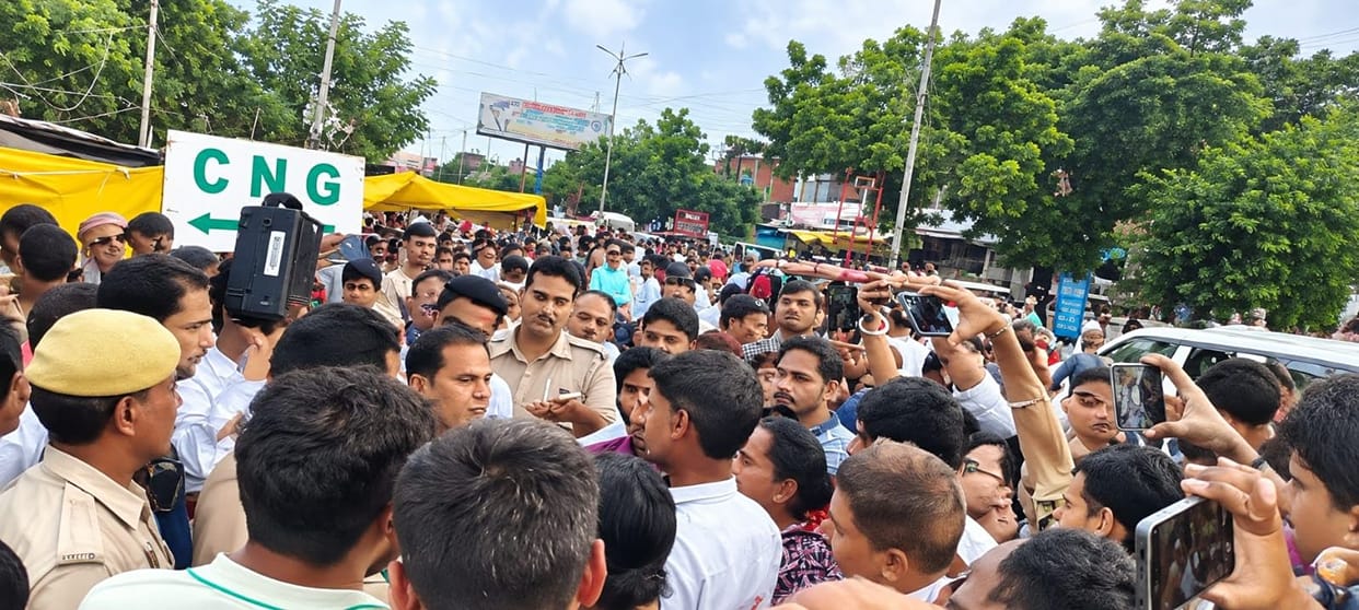 Irate residents of Indiranagar took to the streets and staged a road blockade due to waterlogging.