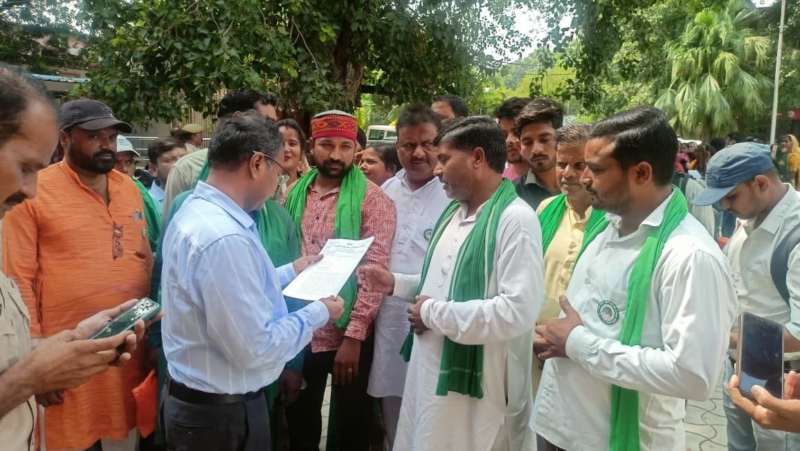 Farmers demand compensation for destroyed crops.