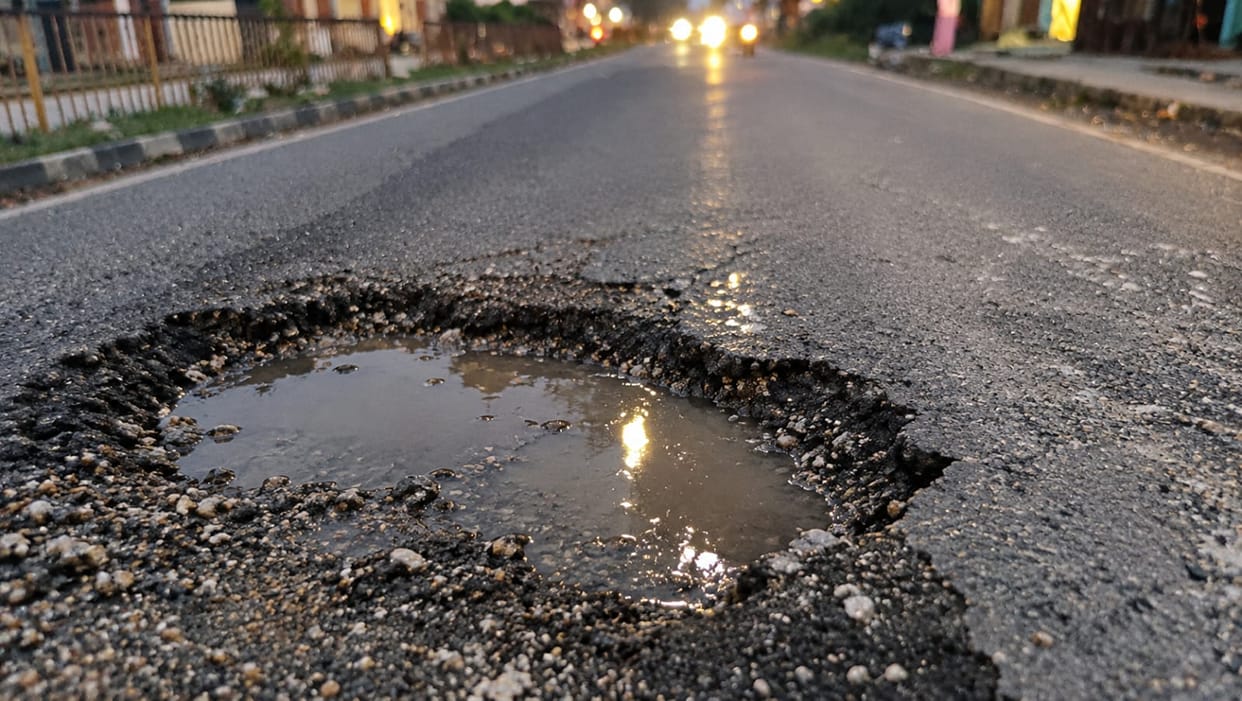 State of the Mirzapur Highway: Road from Uruva to Meja Road riddled with 47 potholes