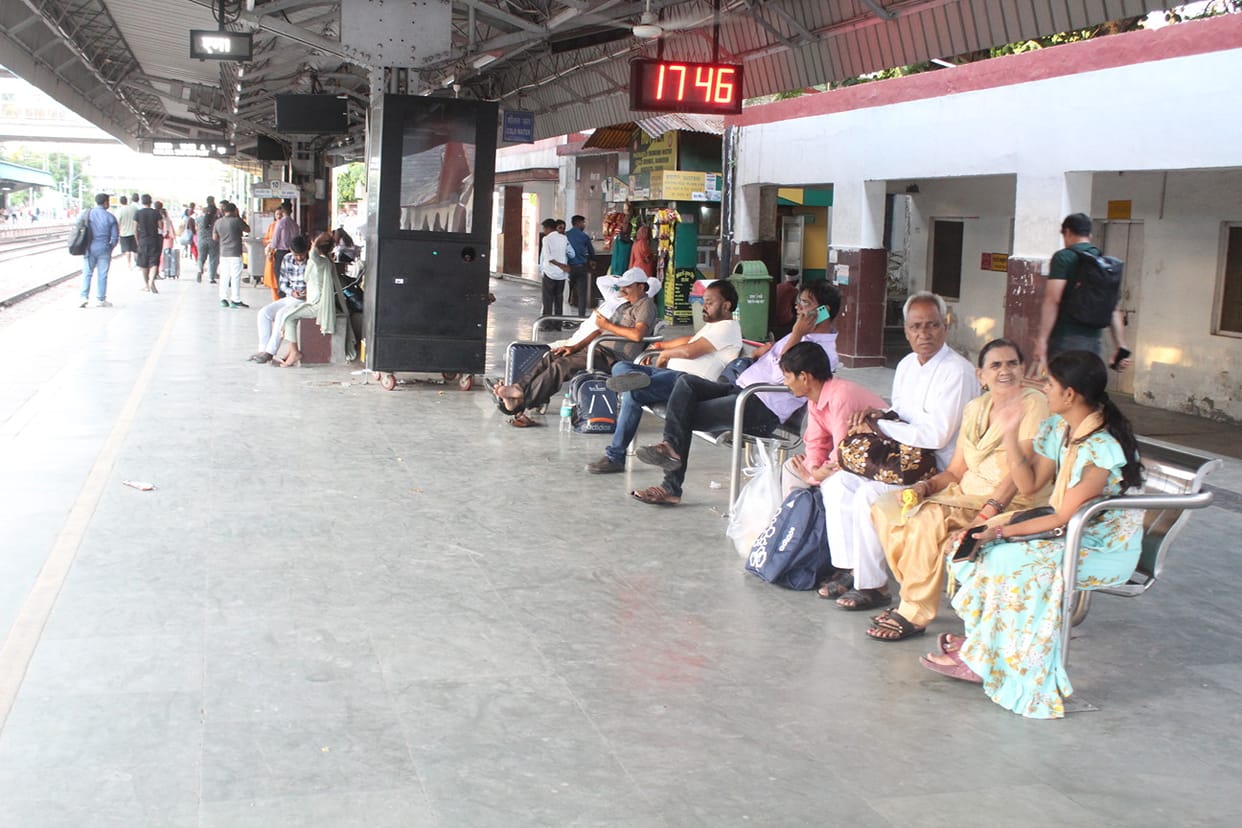 Three trains were cancelled, and one ran via a diverted route.