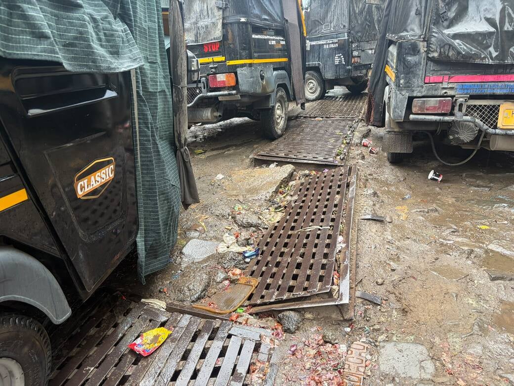 Broken grates on roadside drains in the city are inviting accidents.