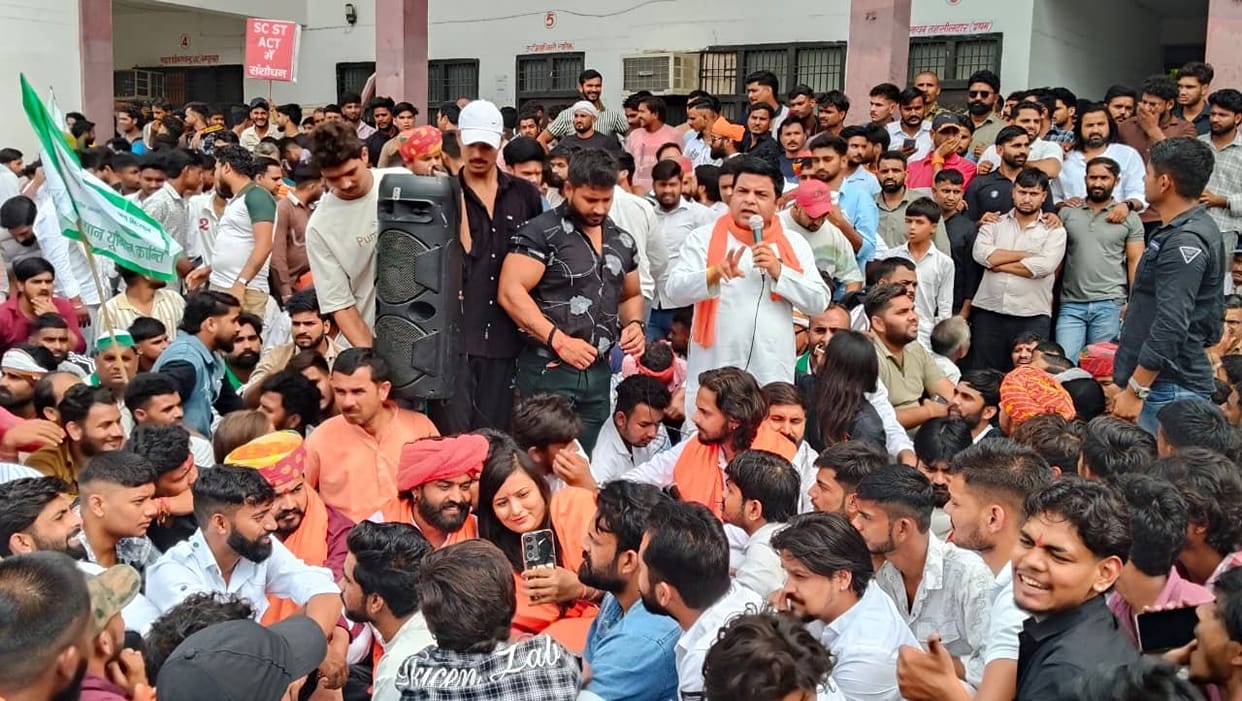 Sit-in protest at Dhaulana Tehsil against UGC regulations and the SC/ST Act