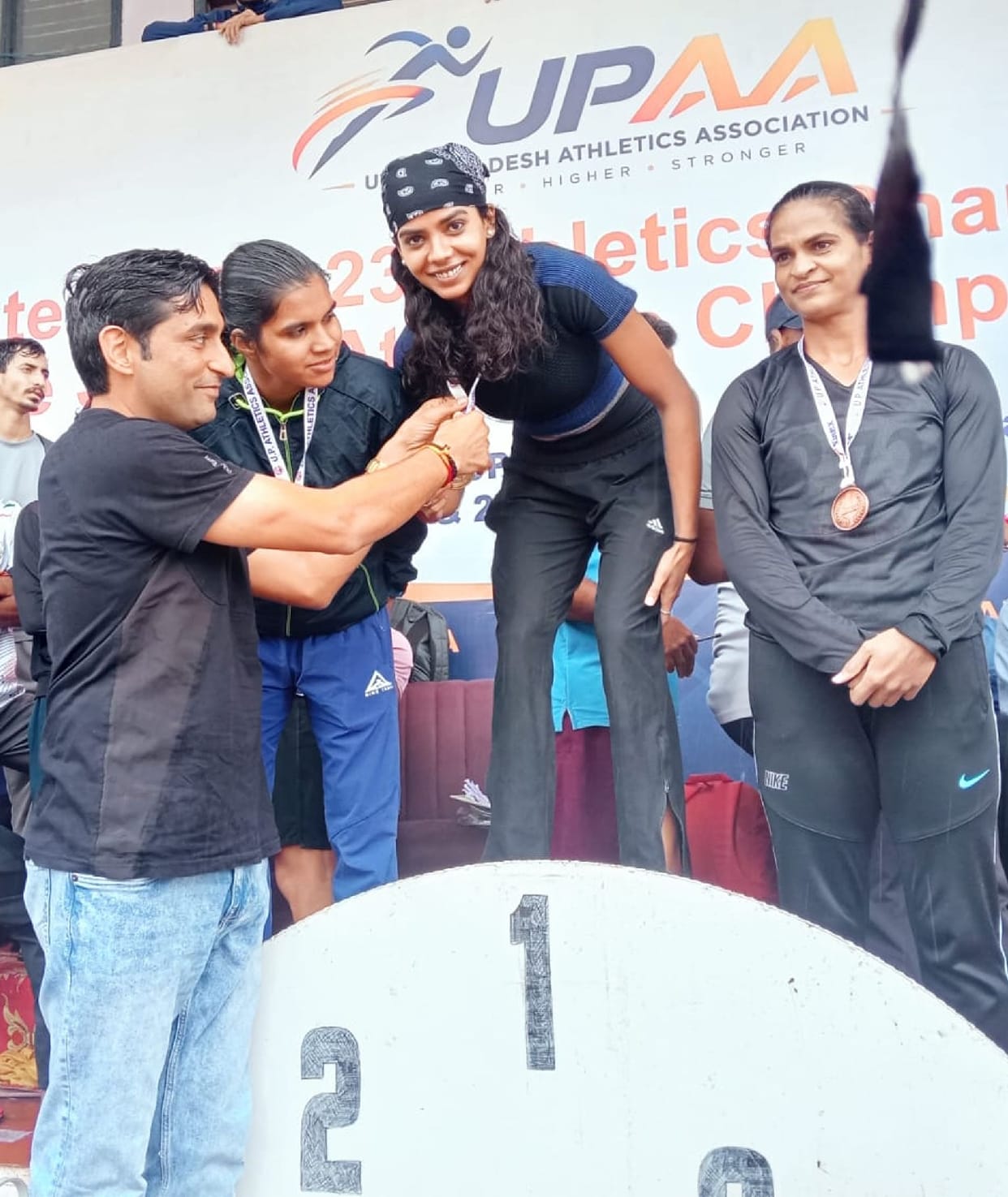 Shreya won two gold medals