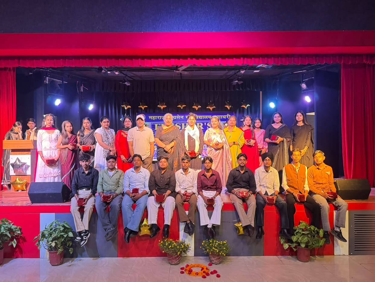 Ayush became Mr. Fresher and Naina became Miss Fresher