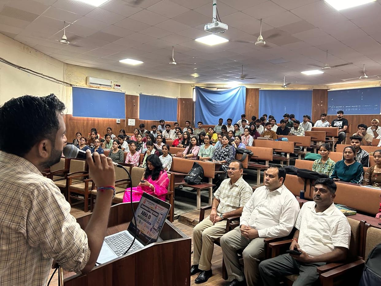 Benefits of digital health services and ABHA IDs explained at IGU.