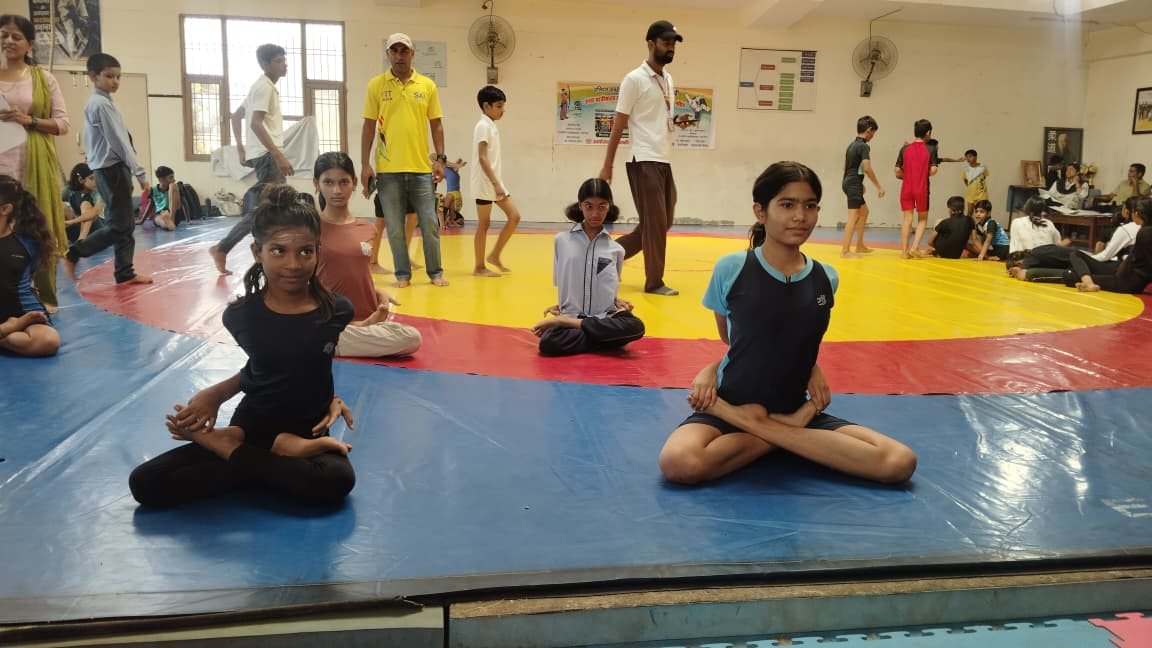 96 players paved their way to the state level in the yoga competition.