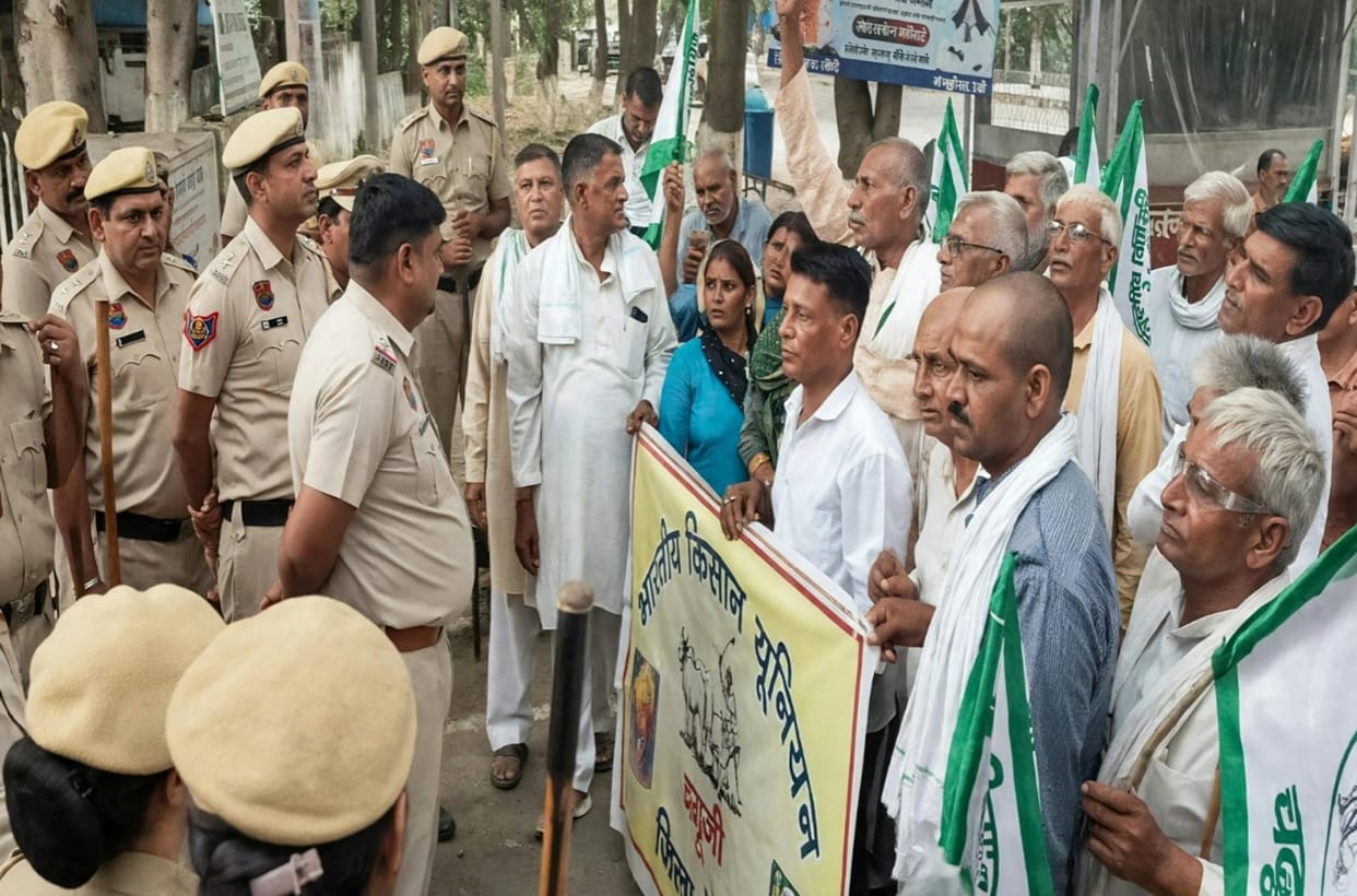 Hunger strike launched for procurement of pearl millet at MSP.