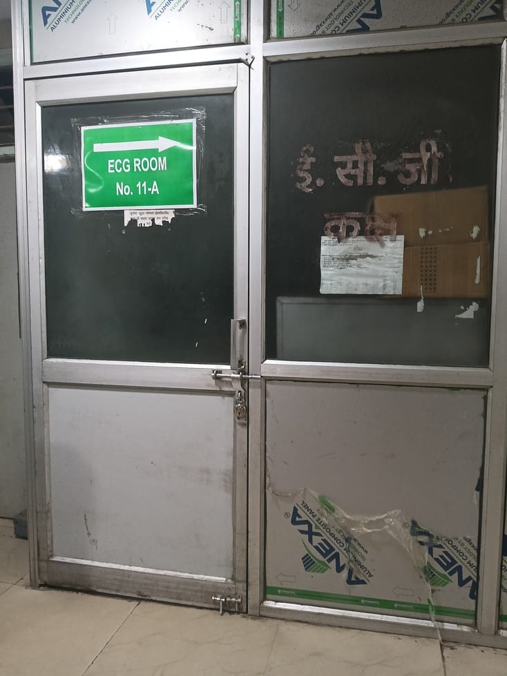 ECG not performed at Lokbandhu Hospital; complaint lodged with the AD.