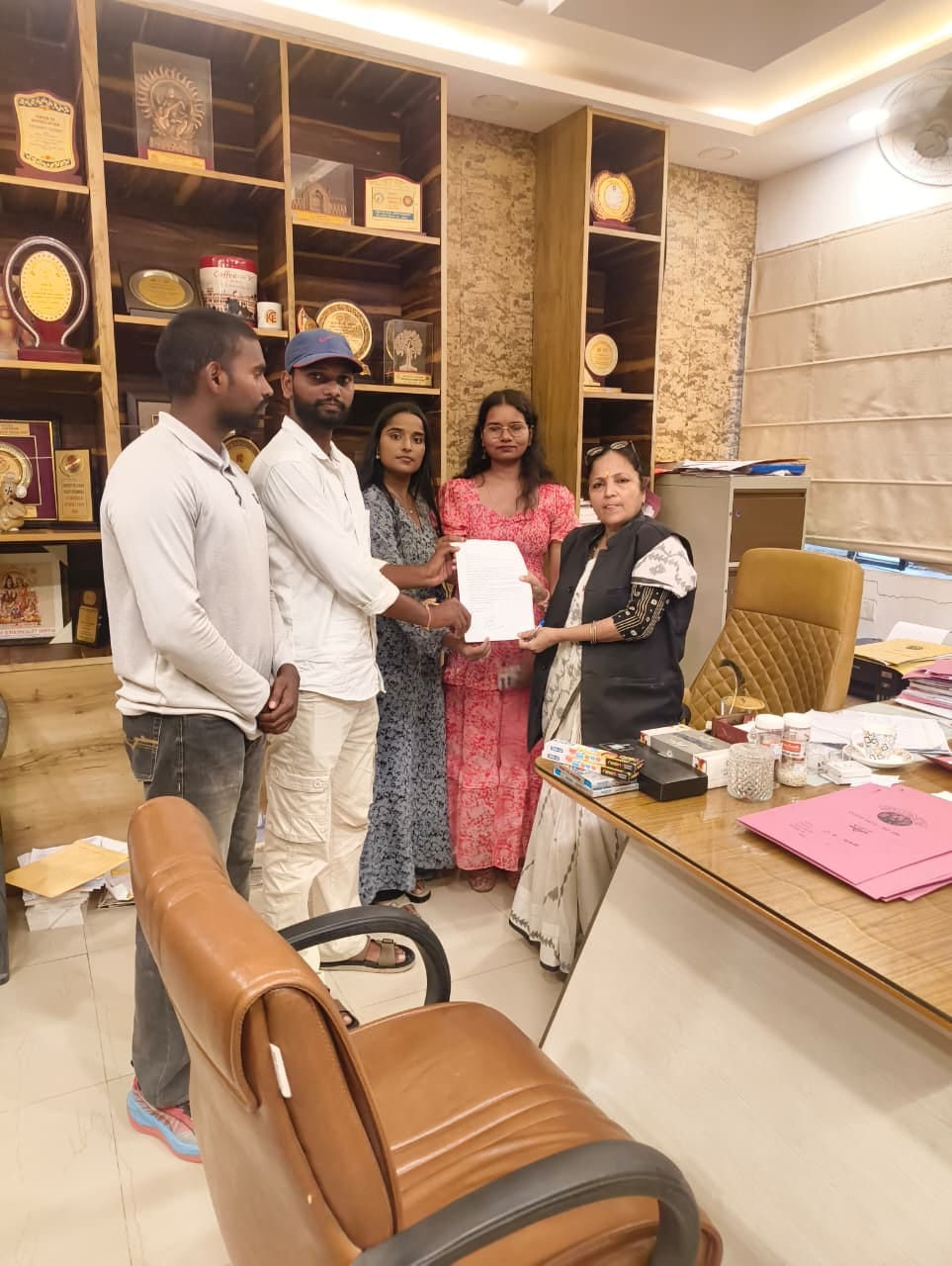 NSUI submits memorandum regarding issues.