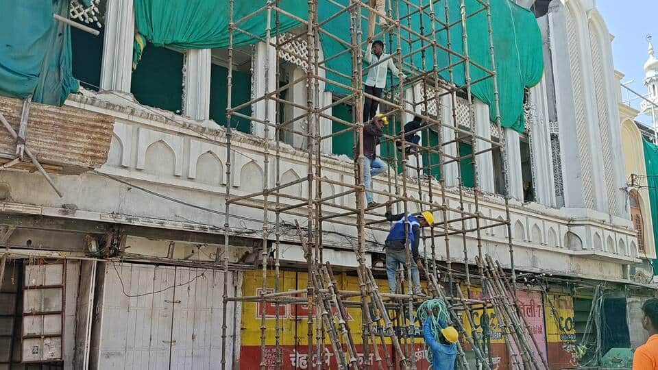 Ujjain Shahi Masjid Widening: Affected Portion Voluntary Demolished for 2nd Consecutive Day