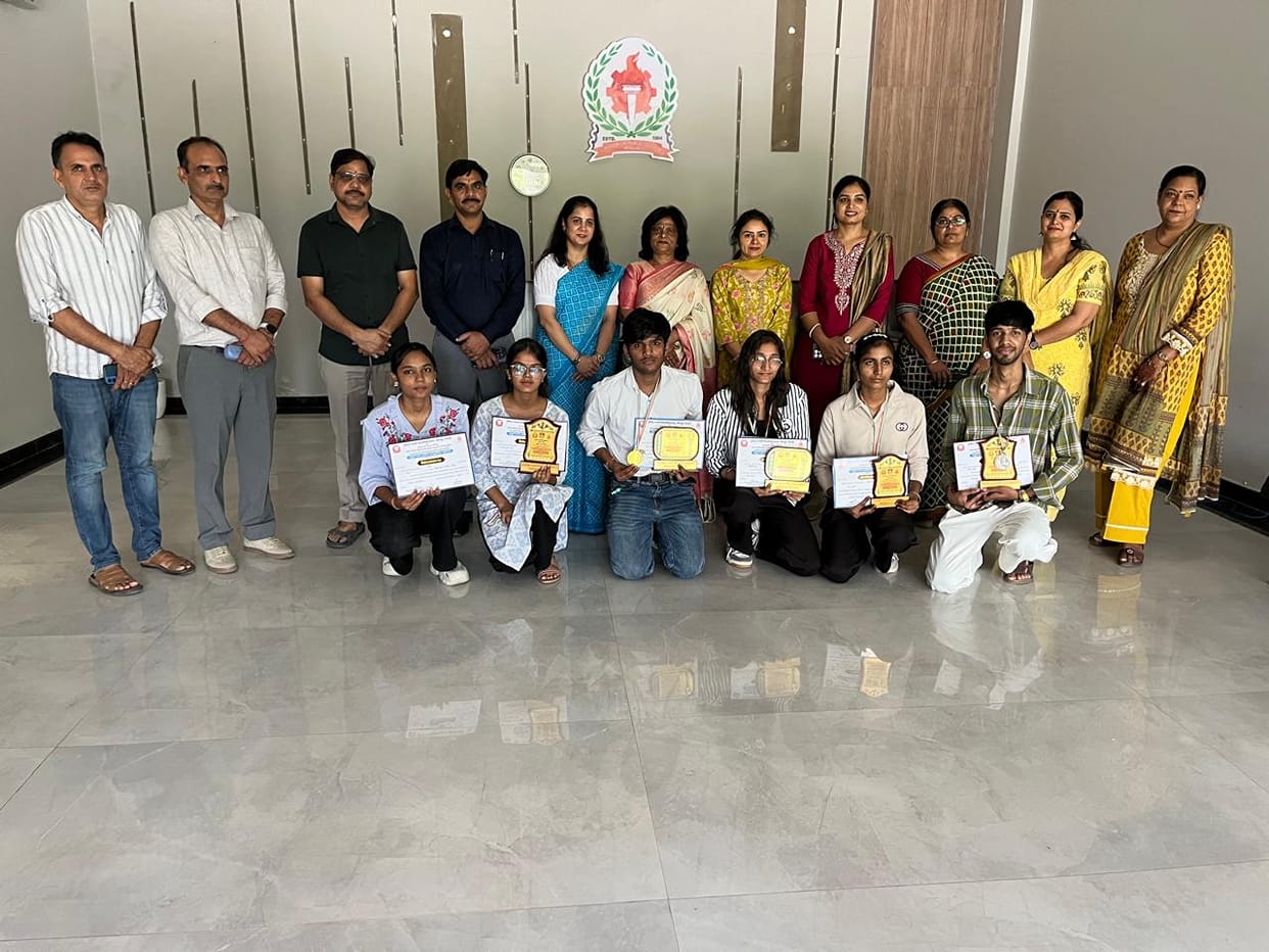 Students who performed well at the state-level cultural festival honored.