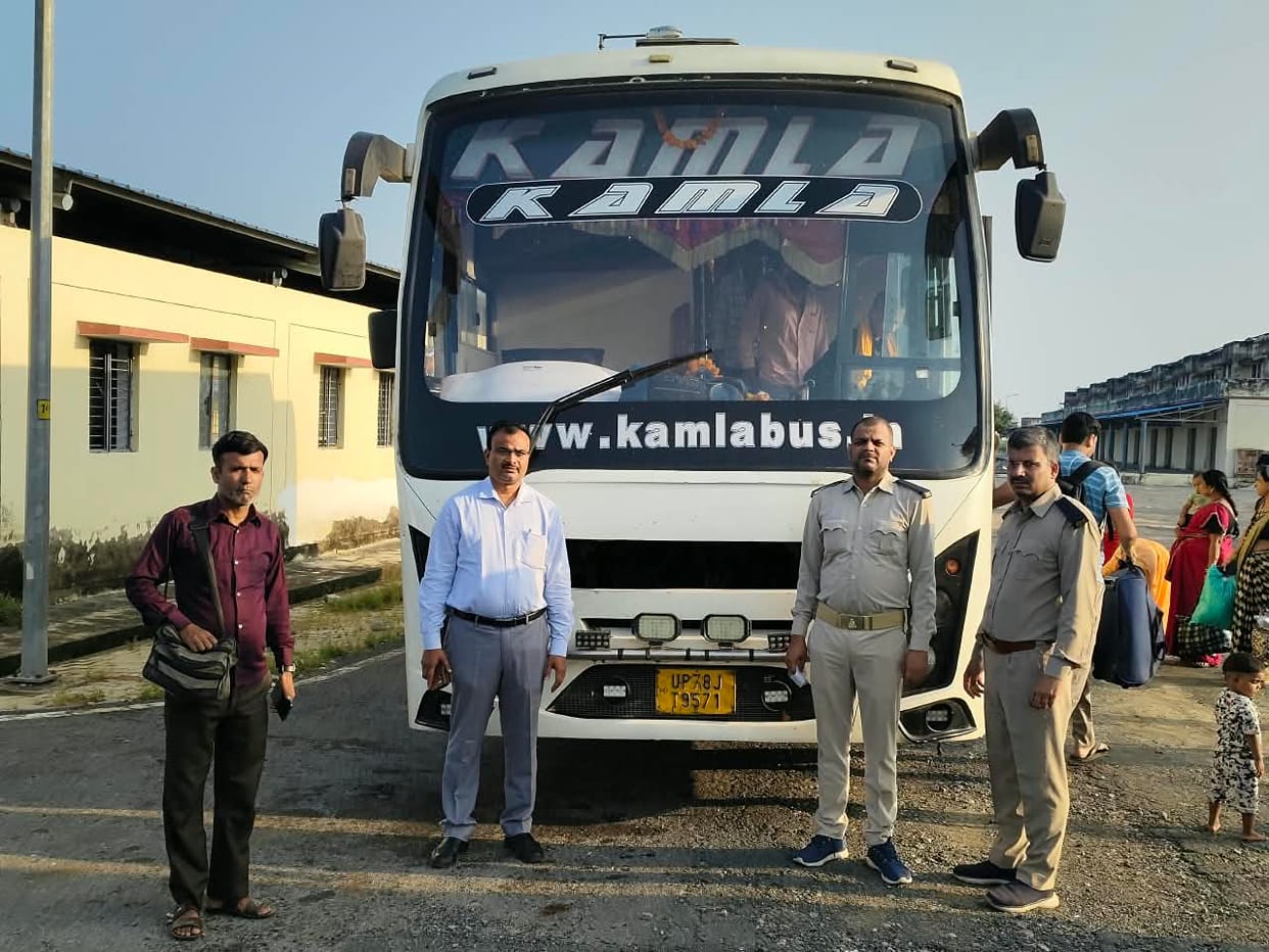 Five sleeper buses seized in Operation Kavach.