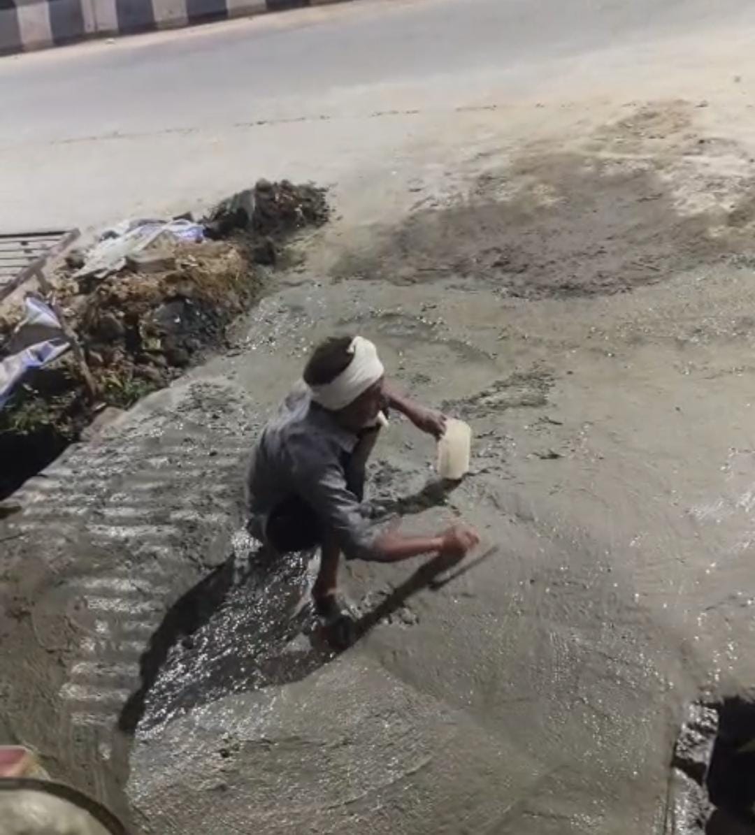 When the municipality turned a deaf ear, the residents built a small bridge themselves.