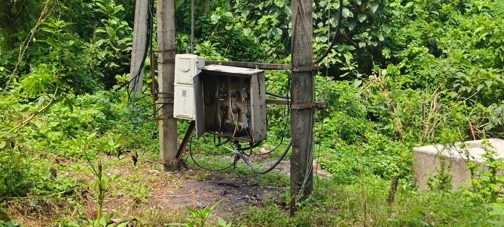 Fear of accidents involving a roadside electricity transformer in Gujrehda; safety concerns raised.