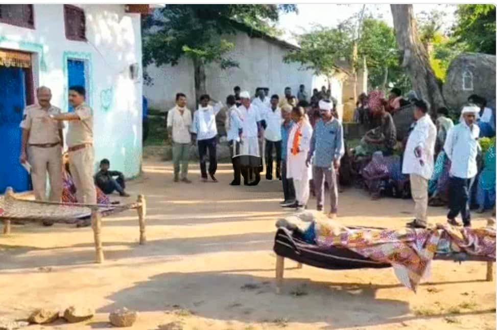 Angered by his wife leaving him, a son murdered his mother by raining blows on her head with a heavy
